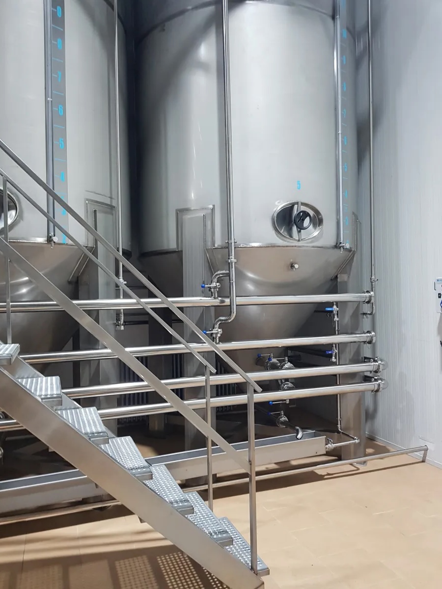 Depósito de acero inoxidable para industria alimentaria