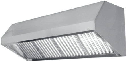 Campana extractora industrial en acero inoxidable ISOTANK — campana de extracción para cocina profesional a medida